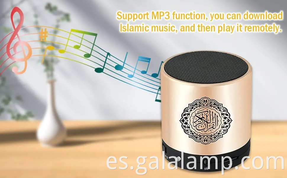 Altavoz de Corán digital con reproductor de MP3 recargable y control remoto